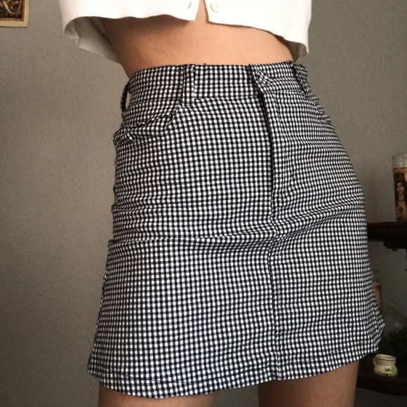 Brandy Melville Dresses & Skirts - Gingham print mini skirt